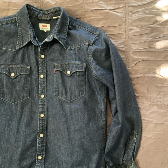 levi denim shirts for sale